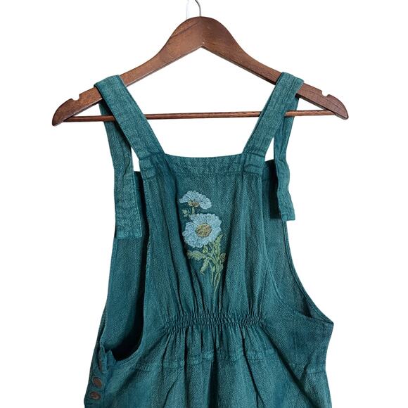 April Cornell for Modern Prairie Hannah Jumpsuit in Teal Womans Small - Picture 10 of 12